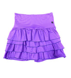 Short Saia Lilás com Babado