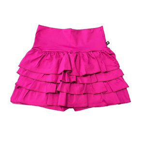 Short Saia Rosa Escuro
