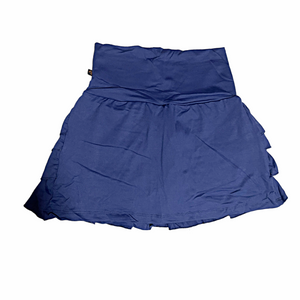 Short-saia Azul marinho com babado