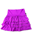 Short Saia Rosa Magenta com Babado