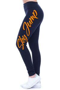 LEGGING SKY JUMP BLACK/ORANGE