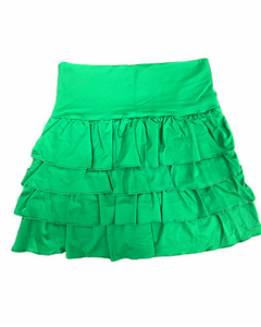 Short-saia babado Verde Bandeira