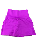 Short Saia Rosa Magenta com Babado