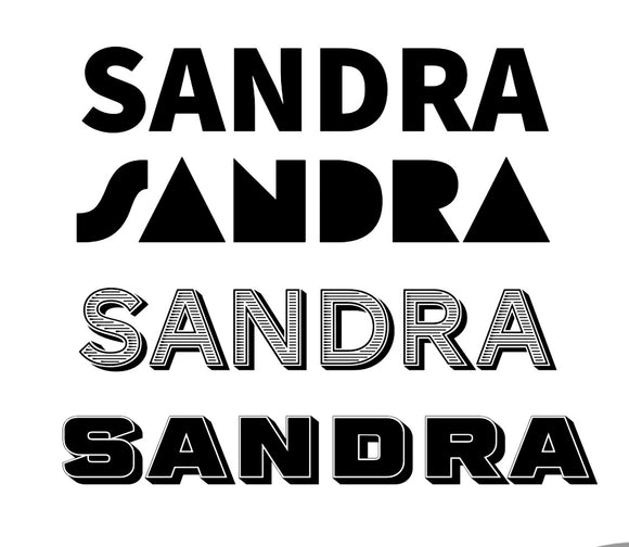 Transfer Personalizado Vinyl Colors (7x15 cm) NAME