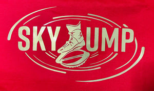 T-Shirt Sky JUMP Red/Gold Personalizada