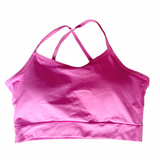 Conjunto Fitness Rosa com saia de Babado