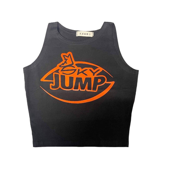 Cropped Sky JUMP Black/Orange