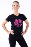 T-Shirt Black with Pink Women’s