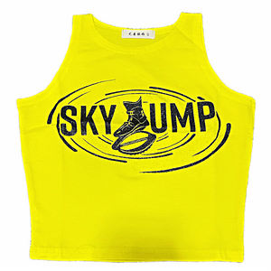 Cropped Sky JUMP Yellow/Bright Black