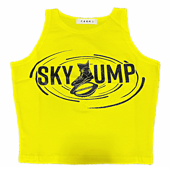 Cropped Sky JUMP Yellow/Bright Black